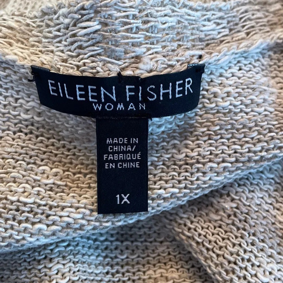 Eileen Fisher Angled Open Front Cardigan - Picture 2 of 9
